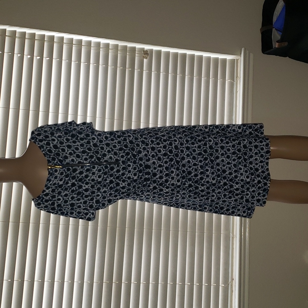 Michael Kors L artsy abstract ring print jersey knit fit & flare above knee - Picture 4 of 11